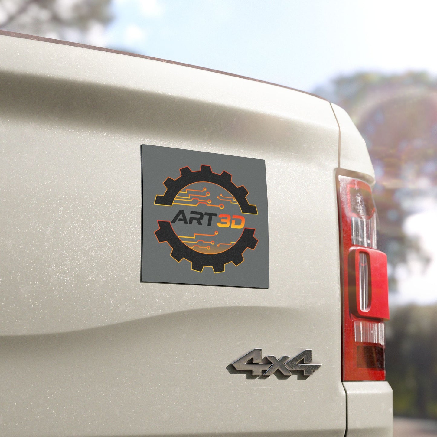Black Gear - Car Magnet