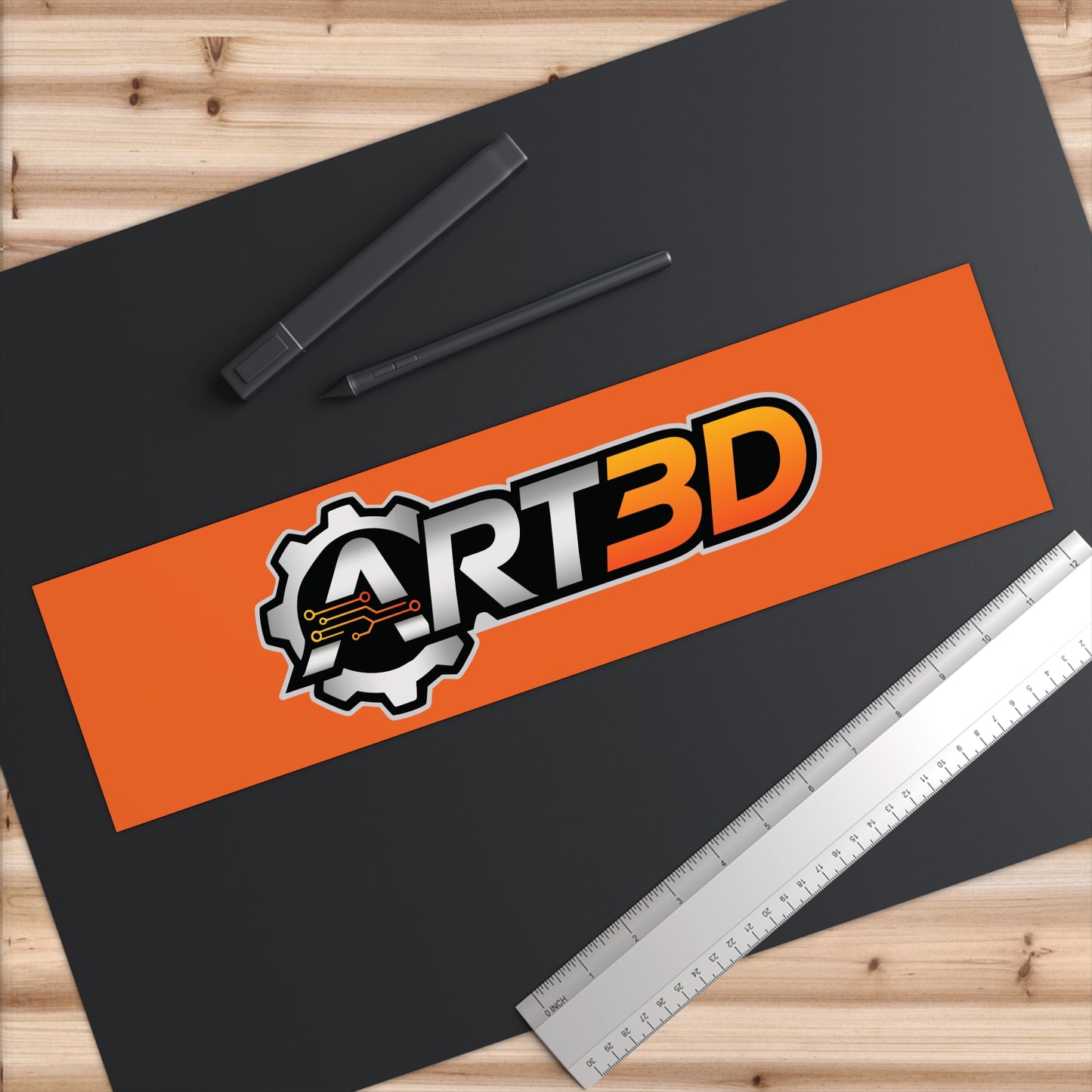 ART3D Smooth Bumper Sticker
