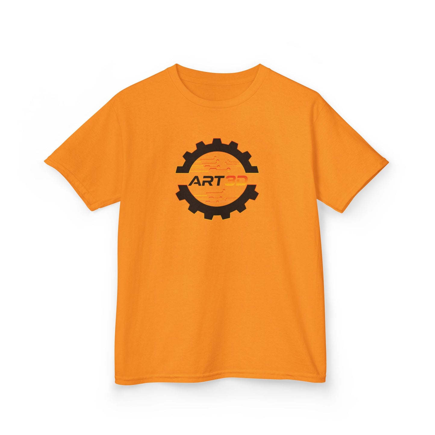 ART3D Black Gear Kids T-Shirt