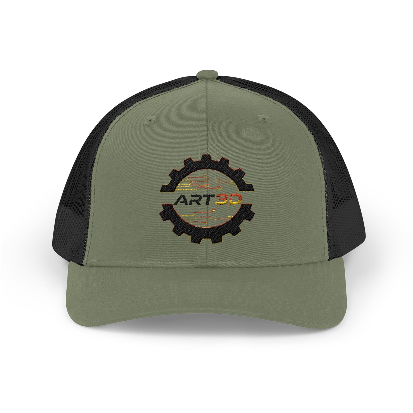 ART3D Black Gear Trucker Cap