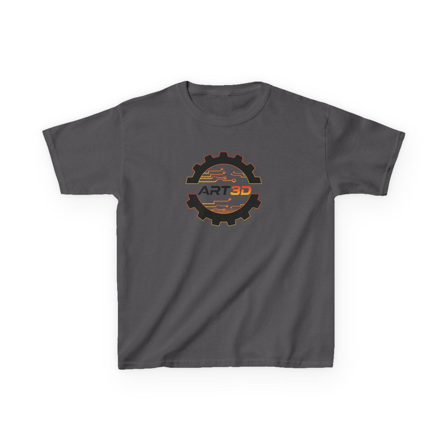 ART3D Black Gear Kids T-Shirt