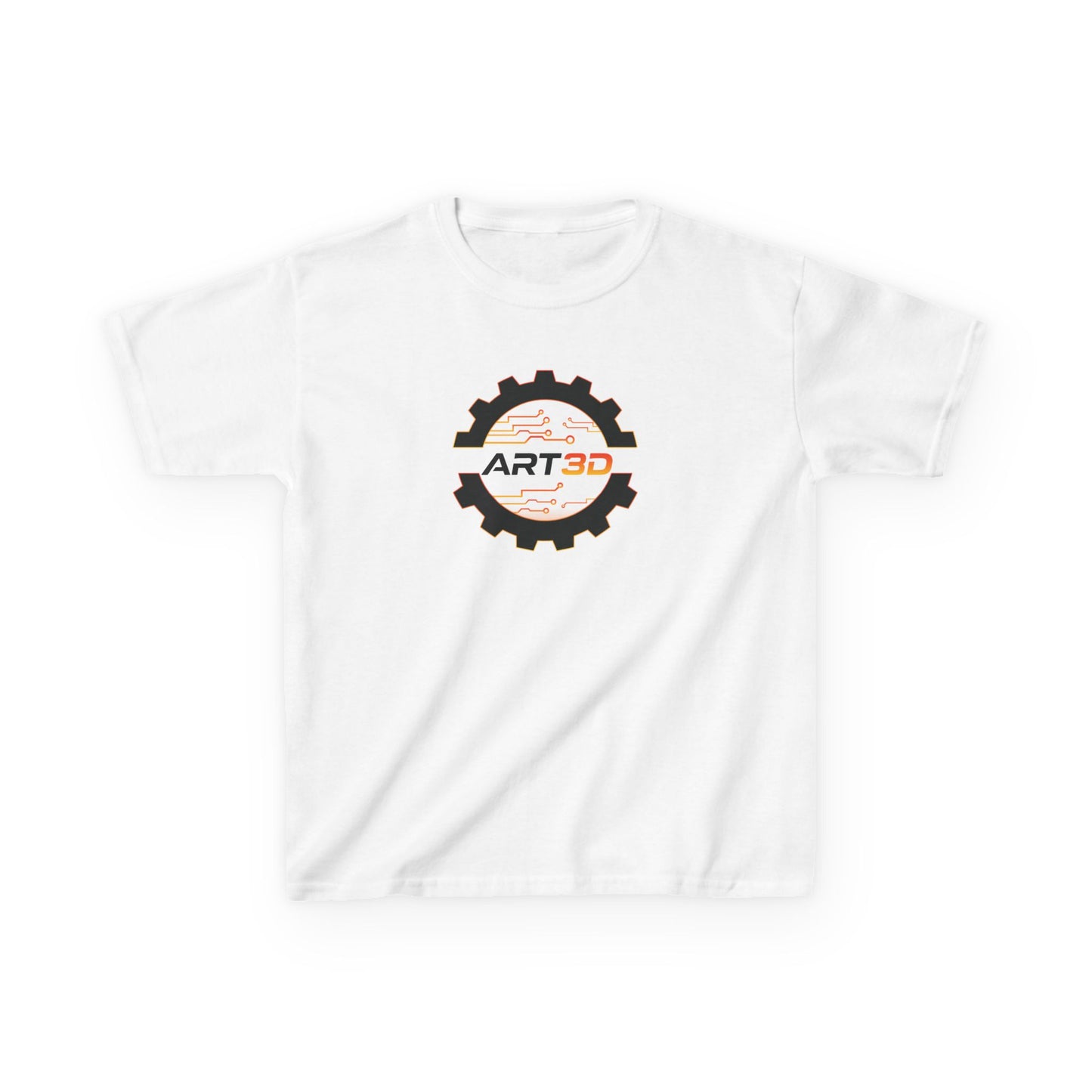 ART3D Black Gear Kids T-Shirt