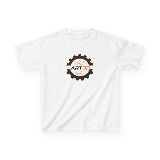 ART3D Black Gear Kids T-Shirt