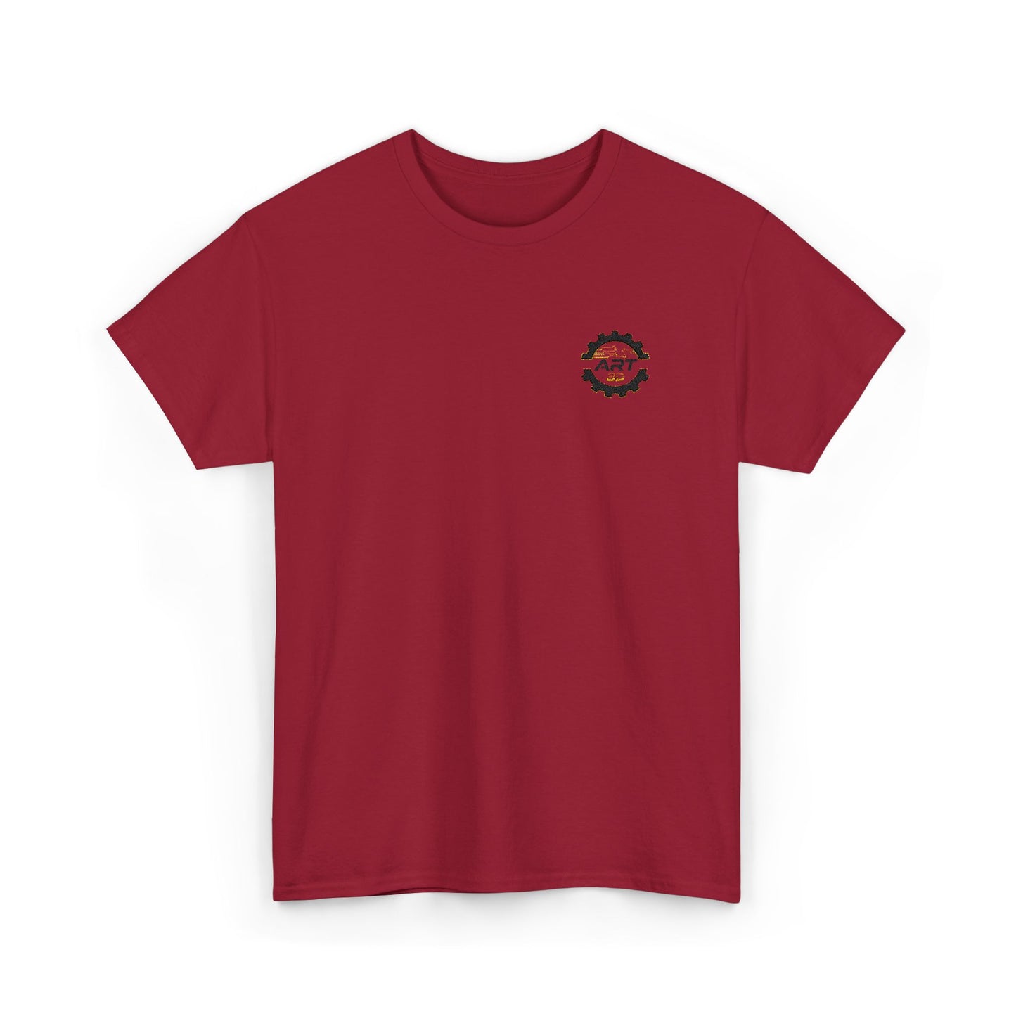 ART3D Black Gear Stacked Vintage Road Trip T‑Shirt