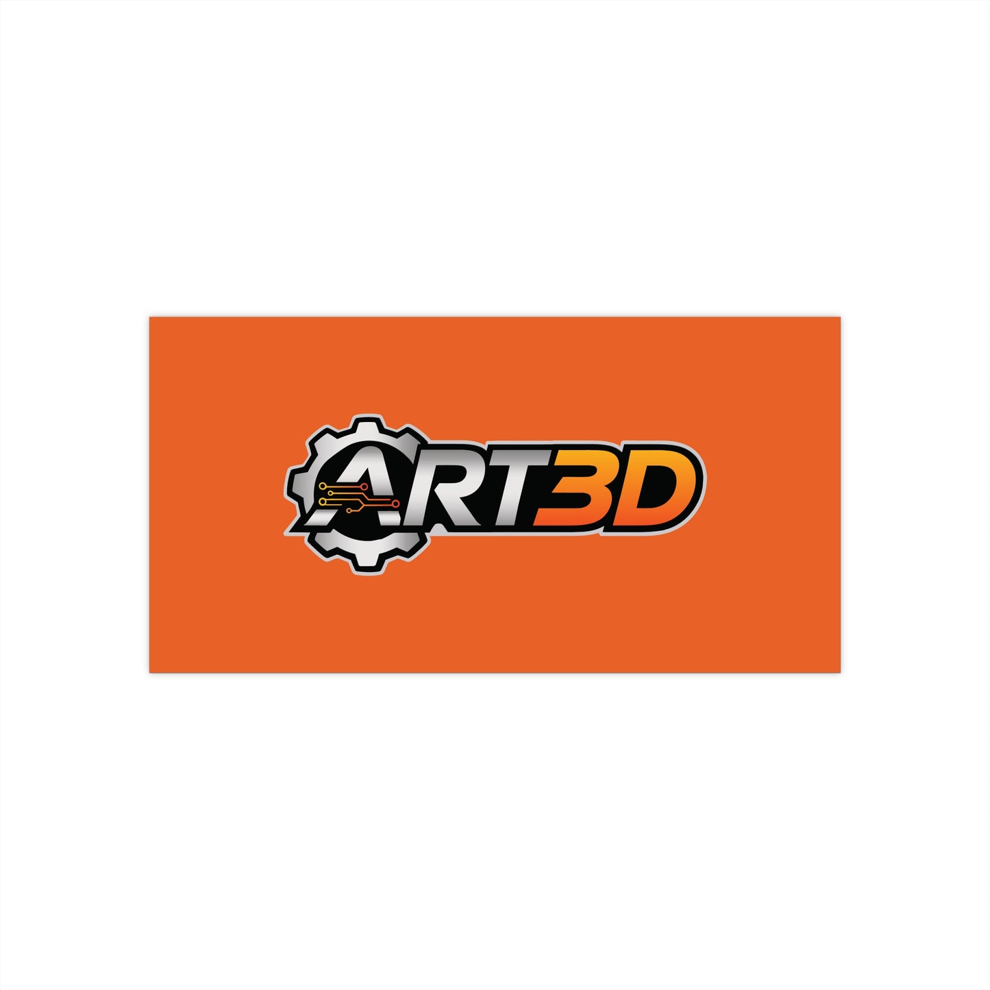 ART3D Smooth Bumper Sticker