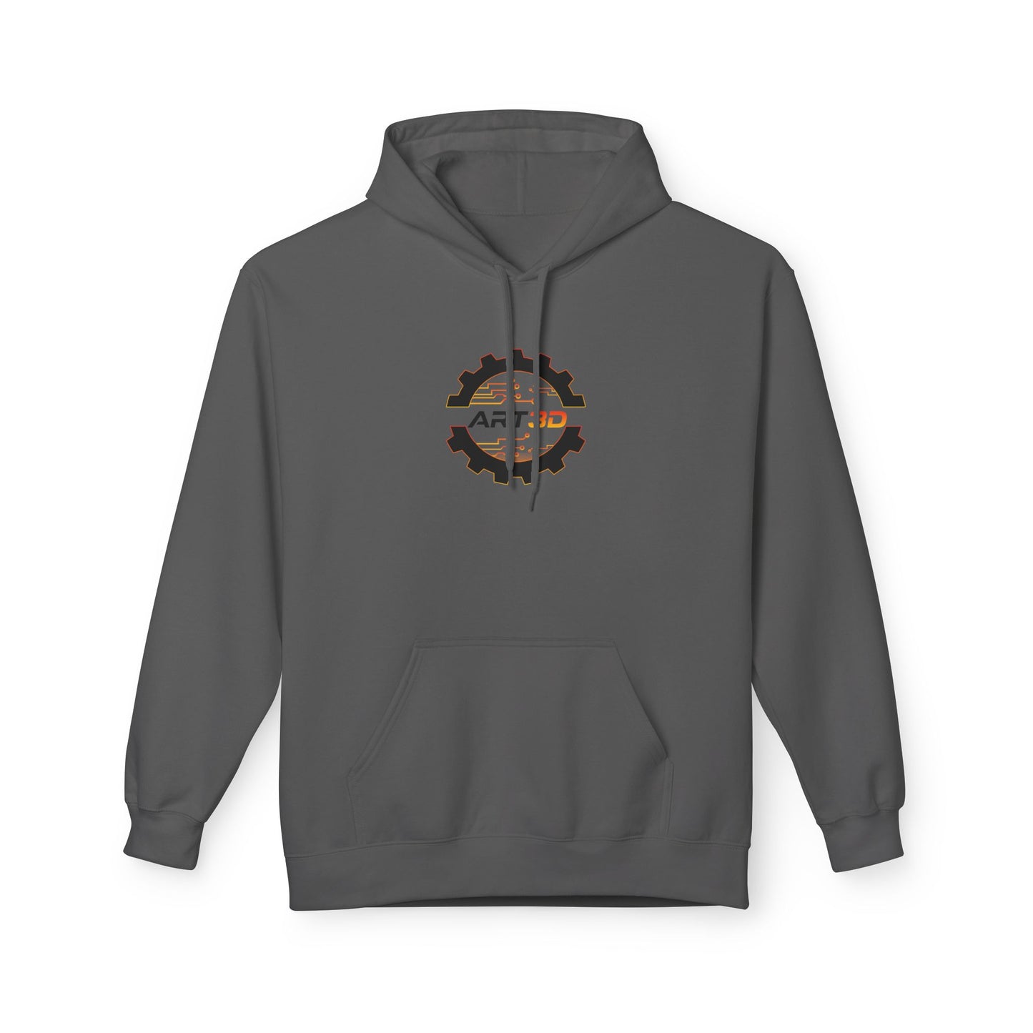 ART3D Black Gear Hoodie