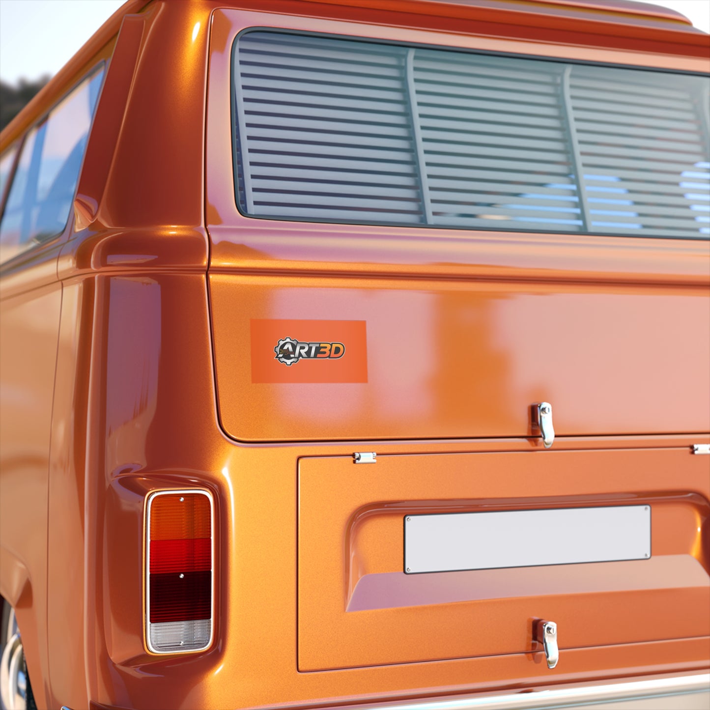 ART3D Smooth Bumper Sticker