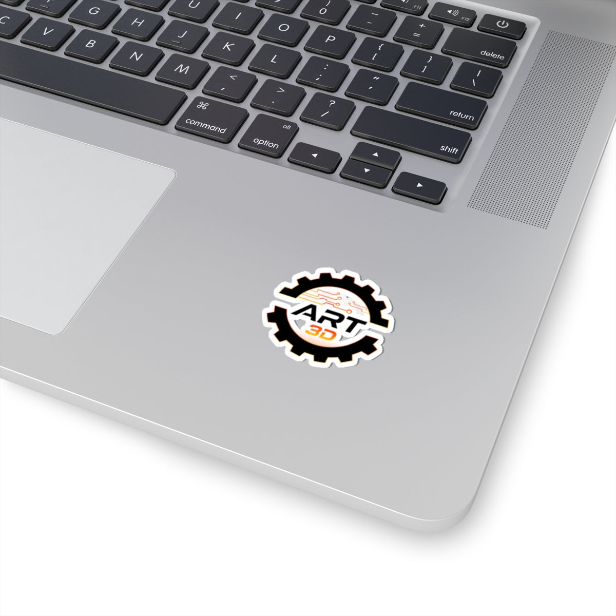 Black Gear Stacked - Kiss-Cut Stickers