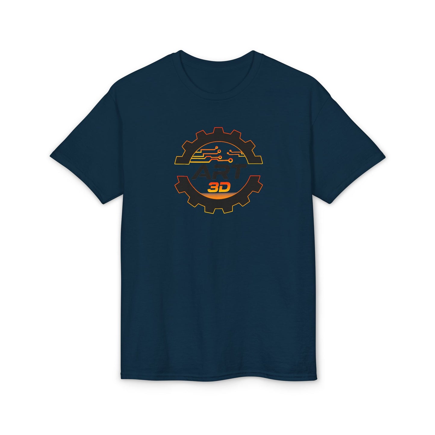 Black Gear Stacked - Tech T-Shirt