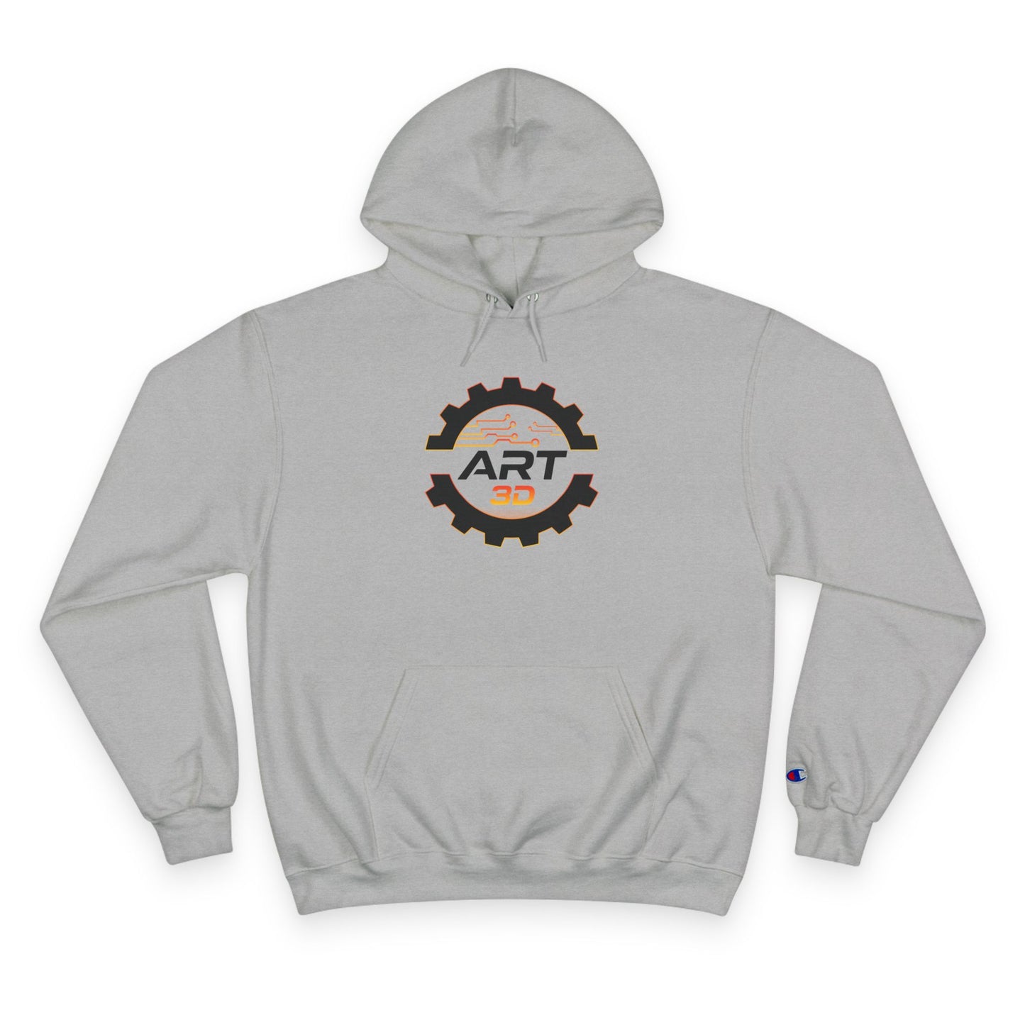 Black Gear Stacked - Champion Hoodie
