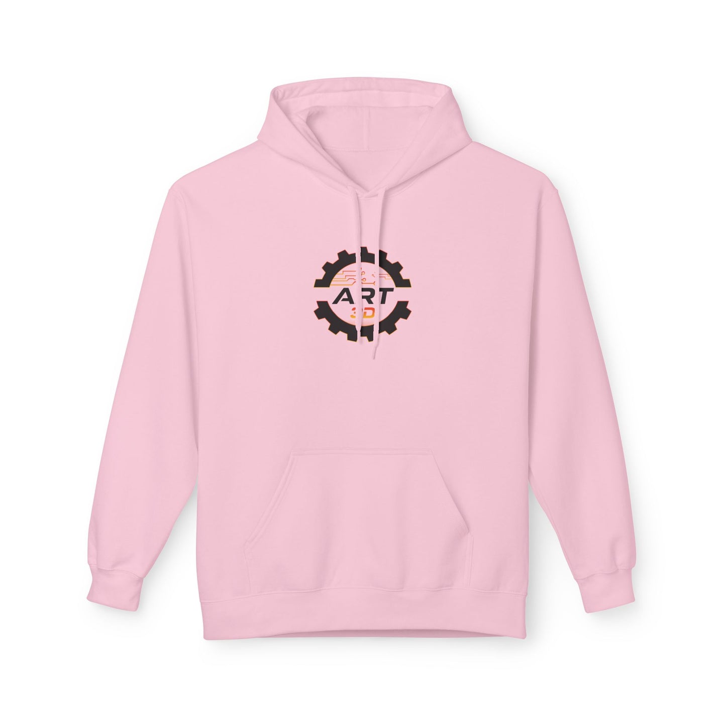 ART3D Black Gear Stacked Hoodie