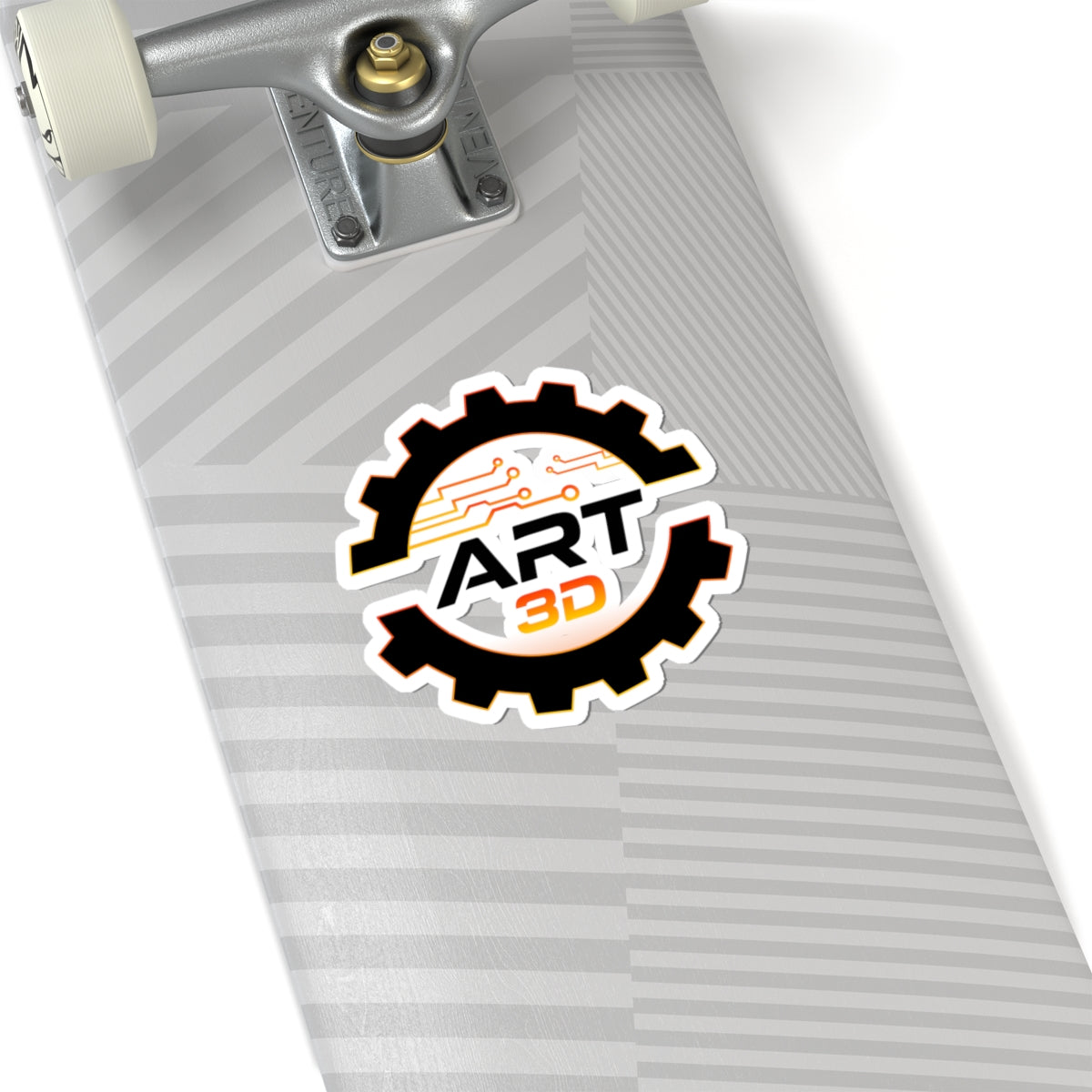 Black Gear Stacked - Kiss-Cut Stickers