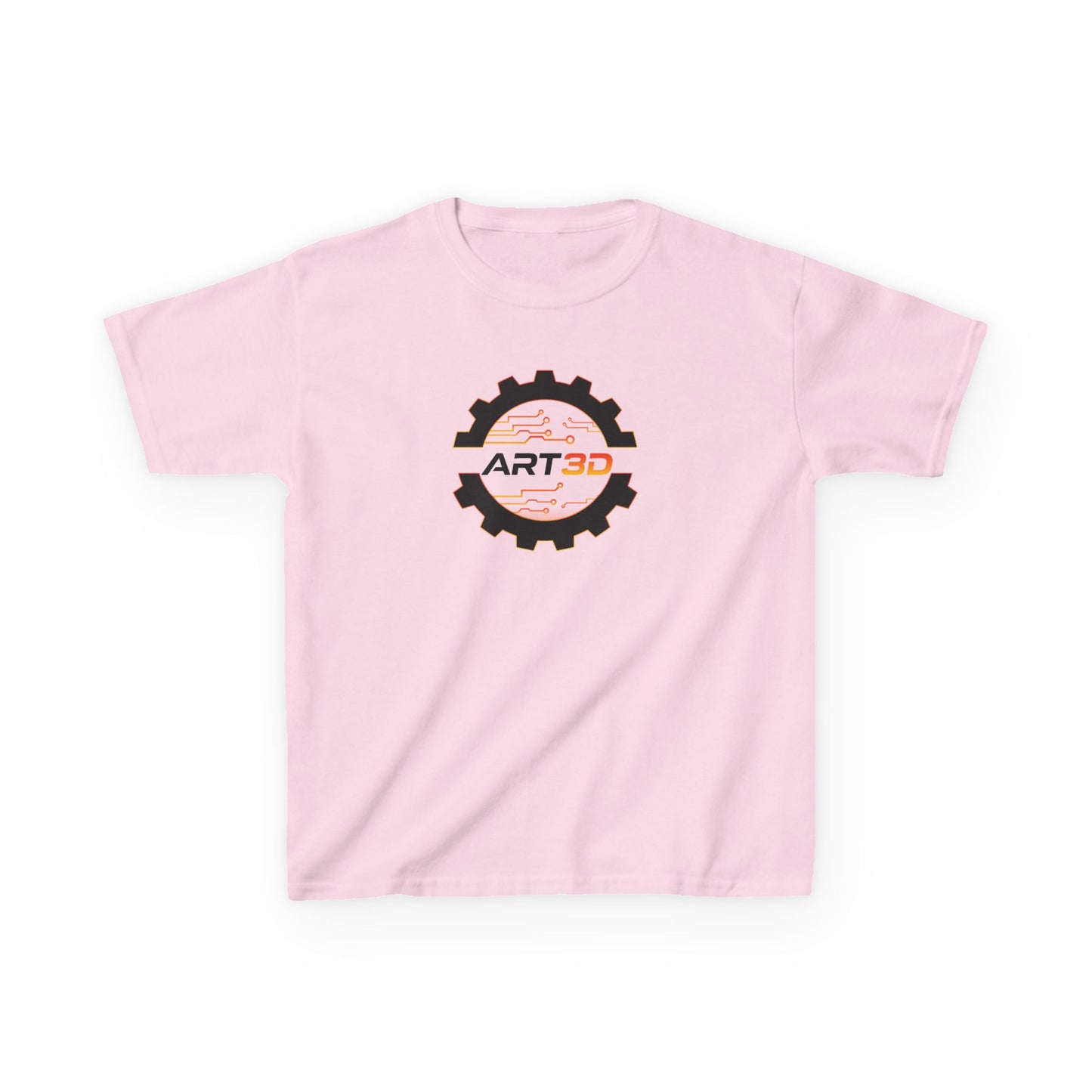 ART3D Black Gear Kids T-Shirt