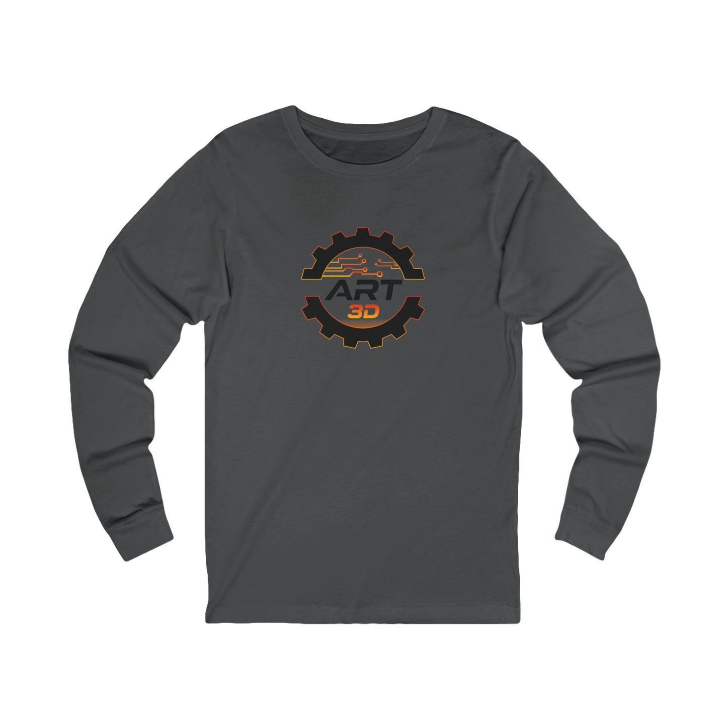 Black Gear Stacked - Long Sleeve Tee