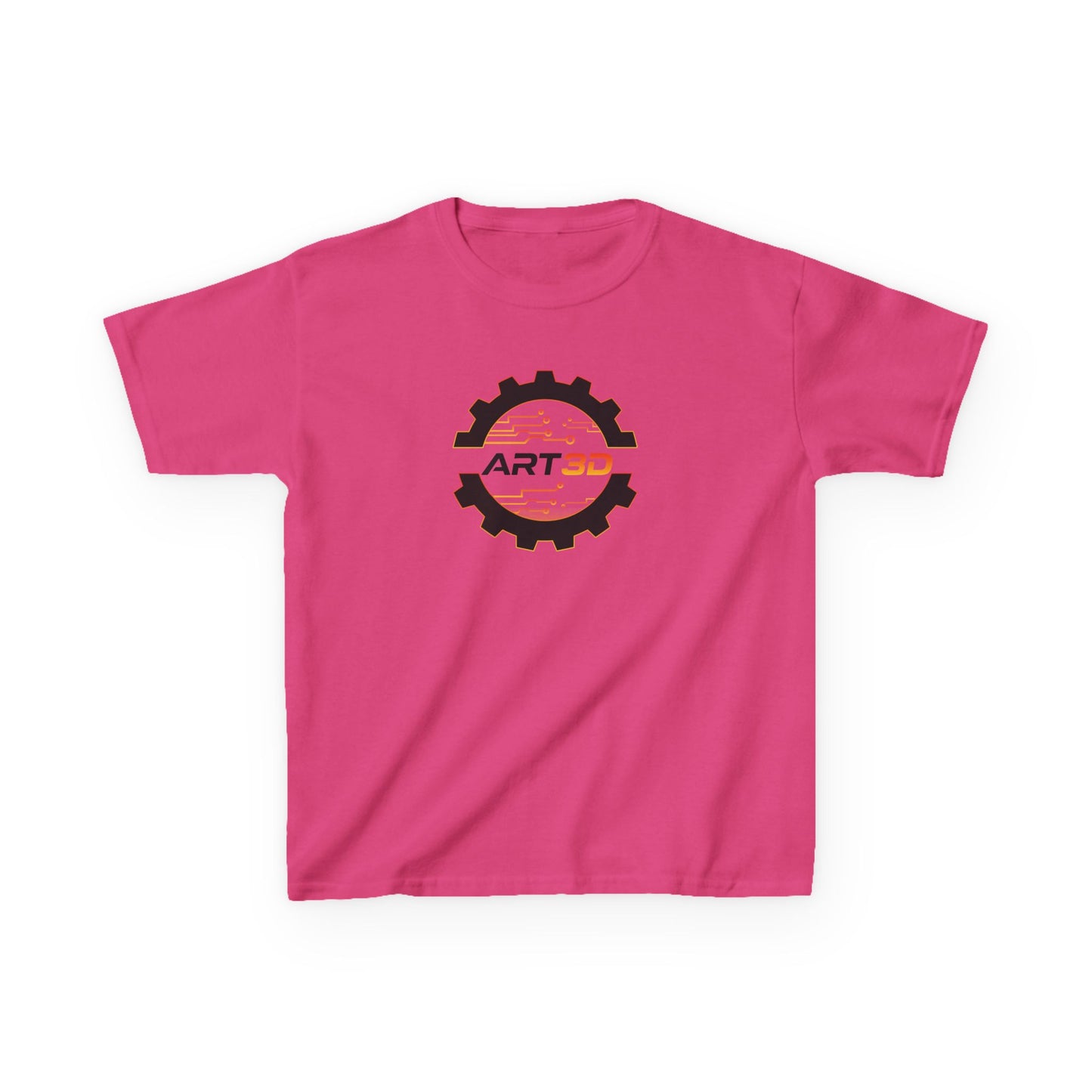 ART3D Black Gear Kids T-Shirt