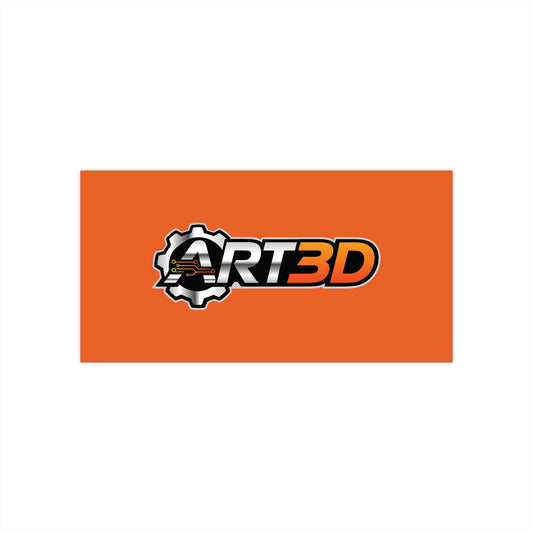 ART3D Polished Bumper Sticker