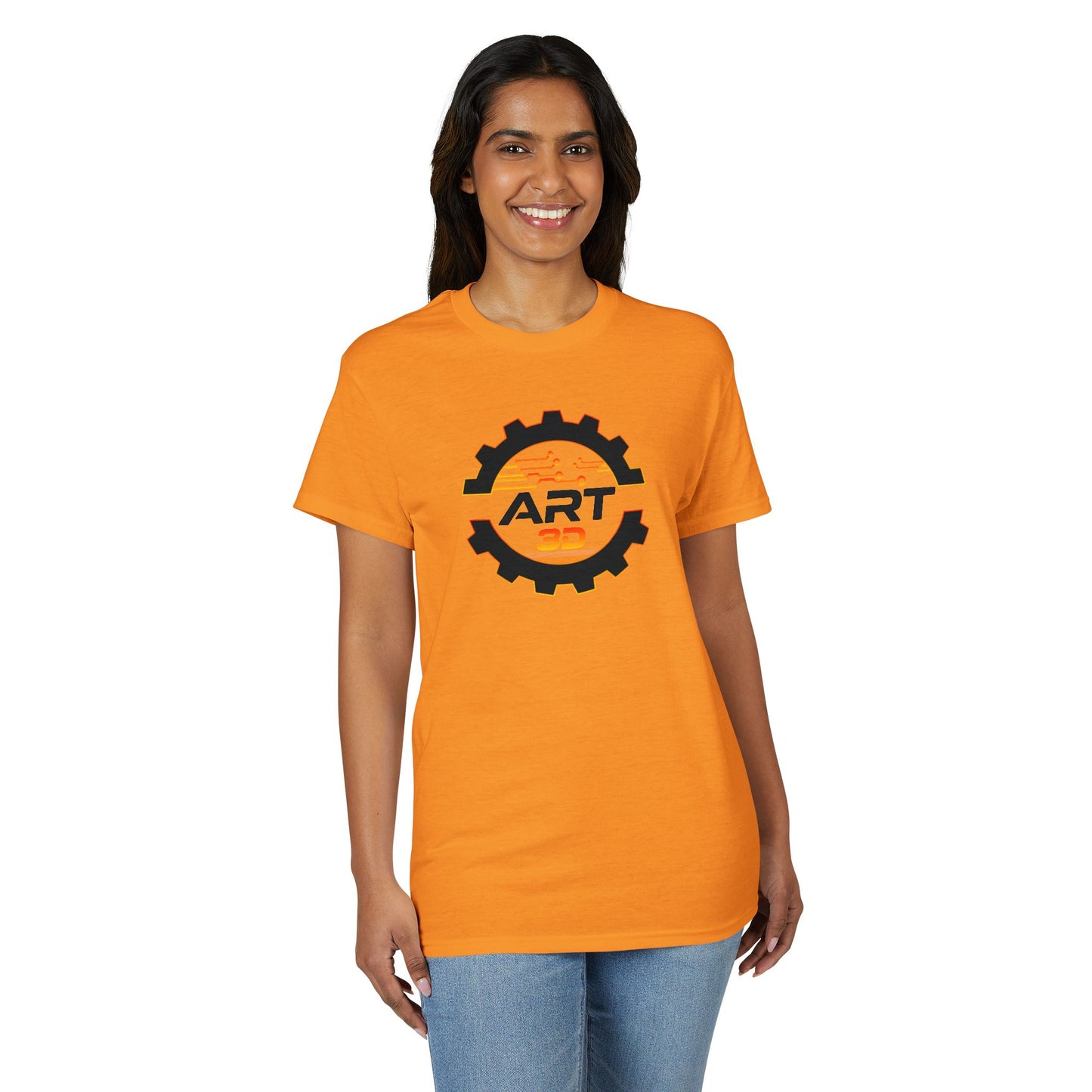 Black Gear Stacked - Tech T-Shirt