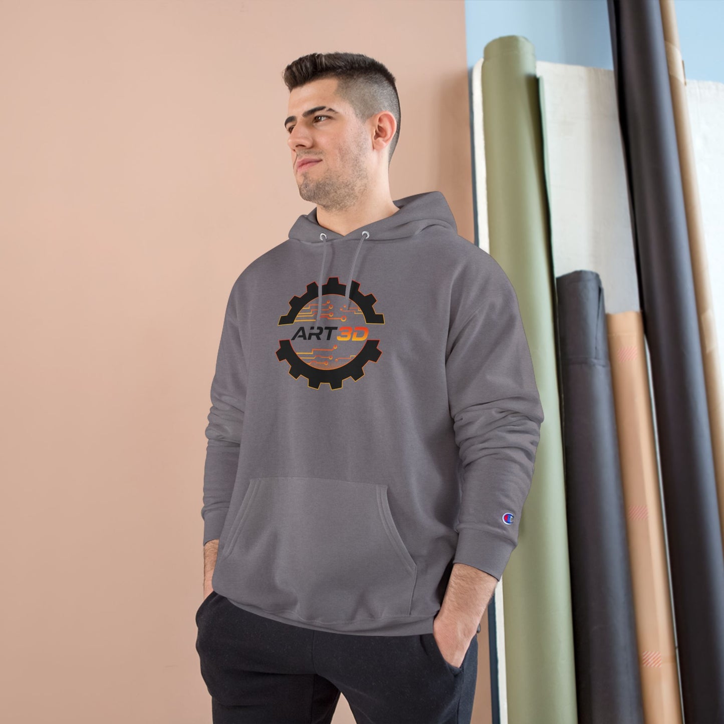 Black Gear - Champion Hoodie
