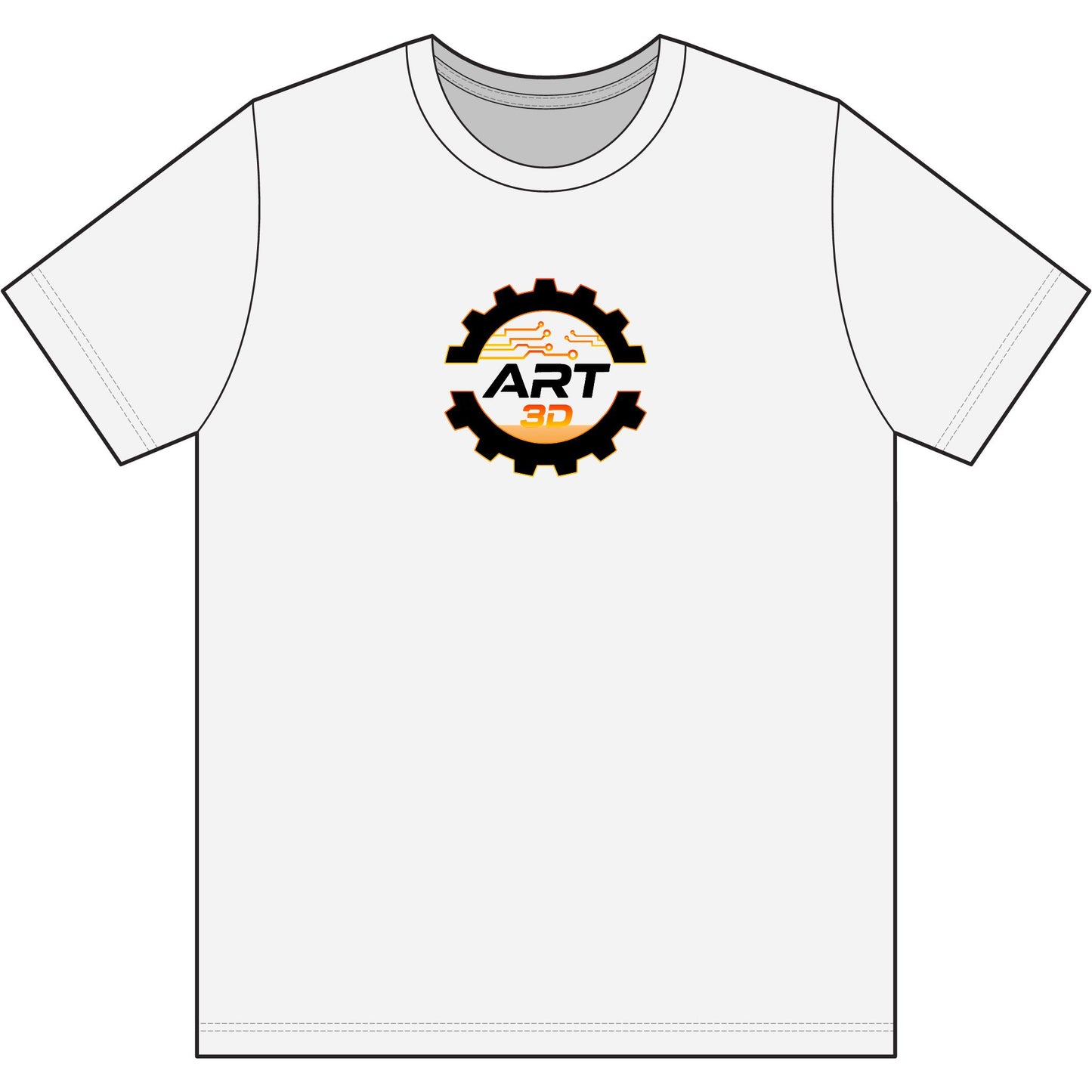 Black Gear Stacked - Polyester T‑Shirt