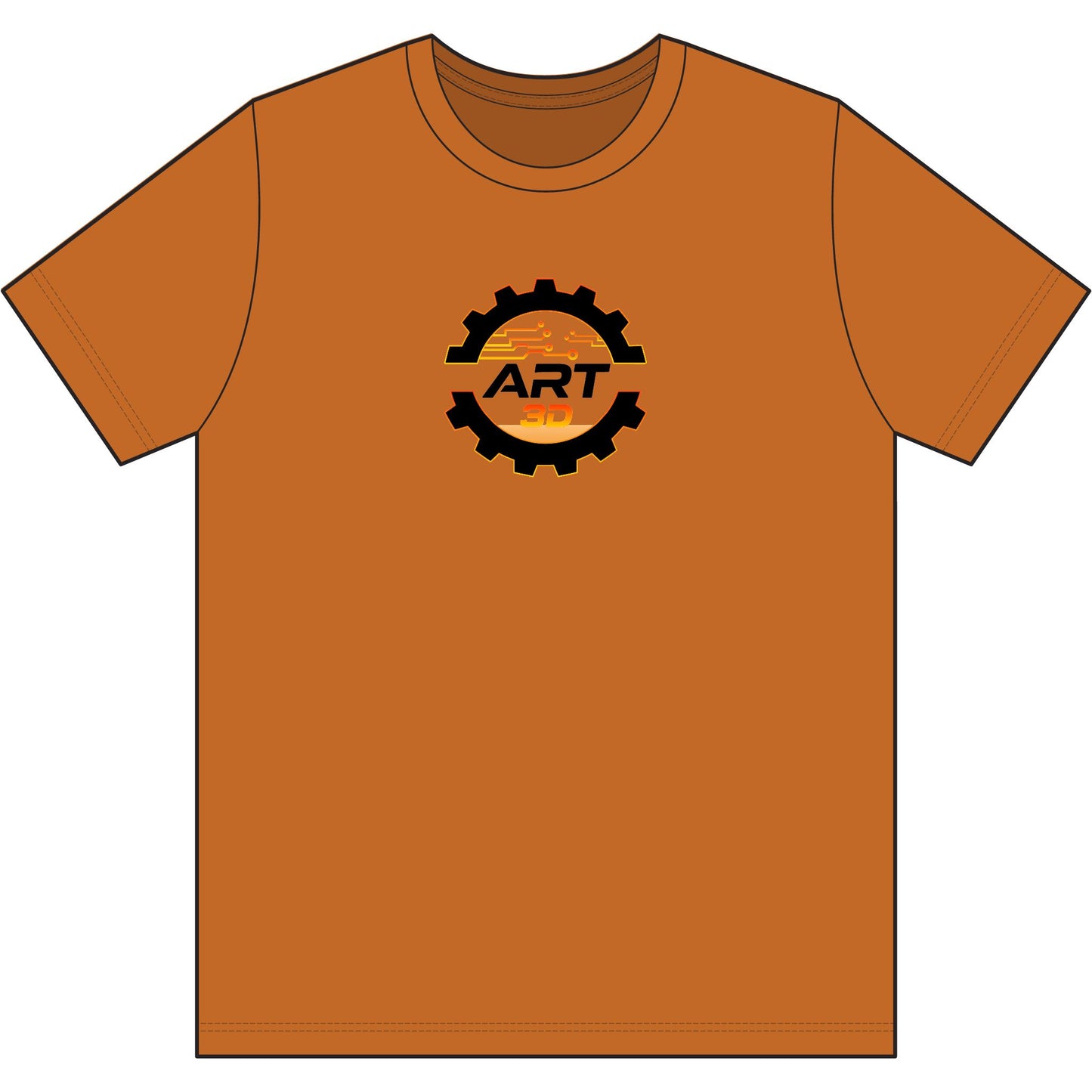 Black Gear Stacked - Polyester T‑Shirt