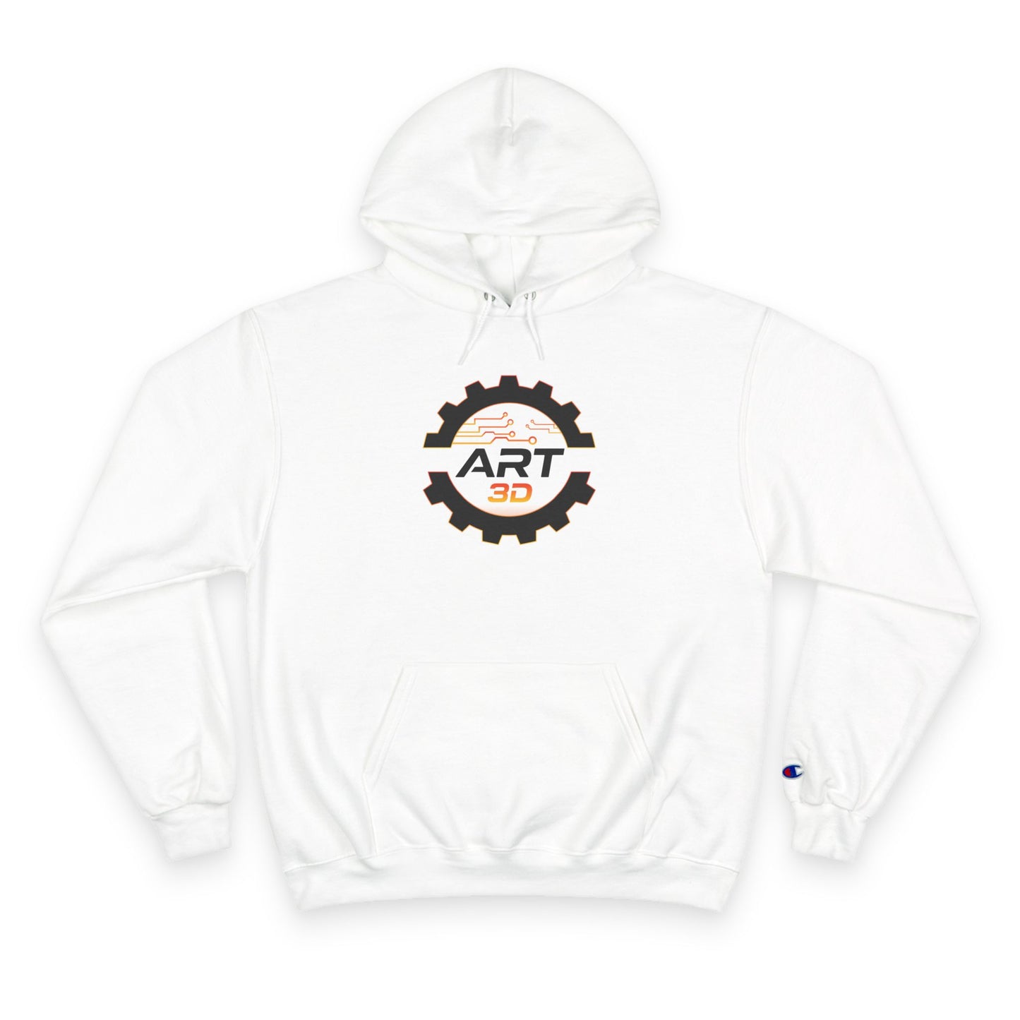 Black Gear Stacked - Champion Hoodie