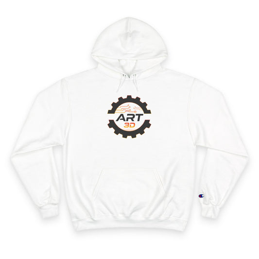 Black Gear Stacked - Champion Hoodie
