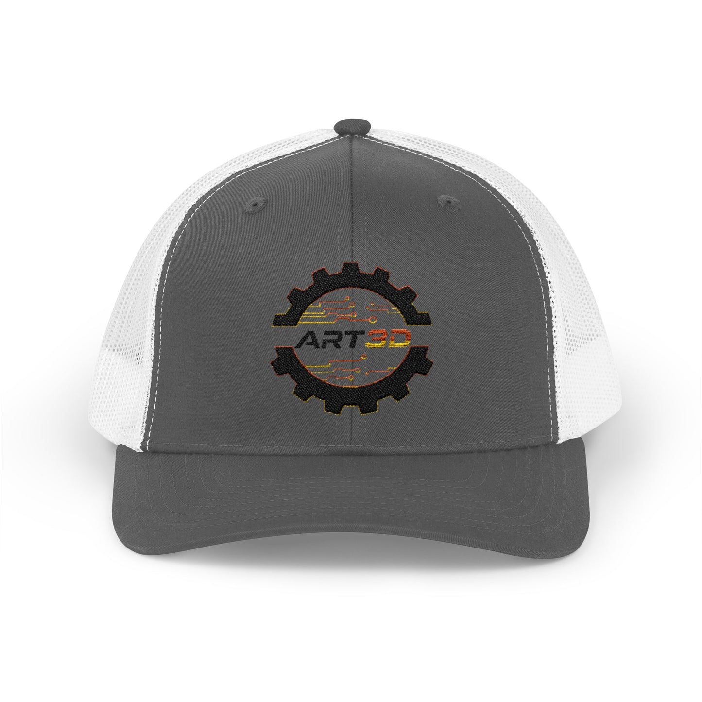 ART3D Black Gear Trucker Cap