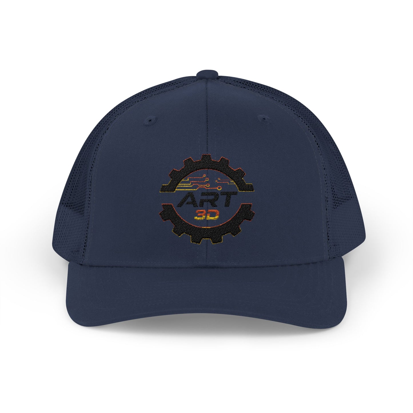 Black Gear Stacked - Trucker Cap