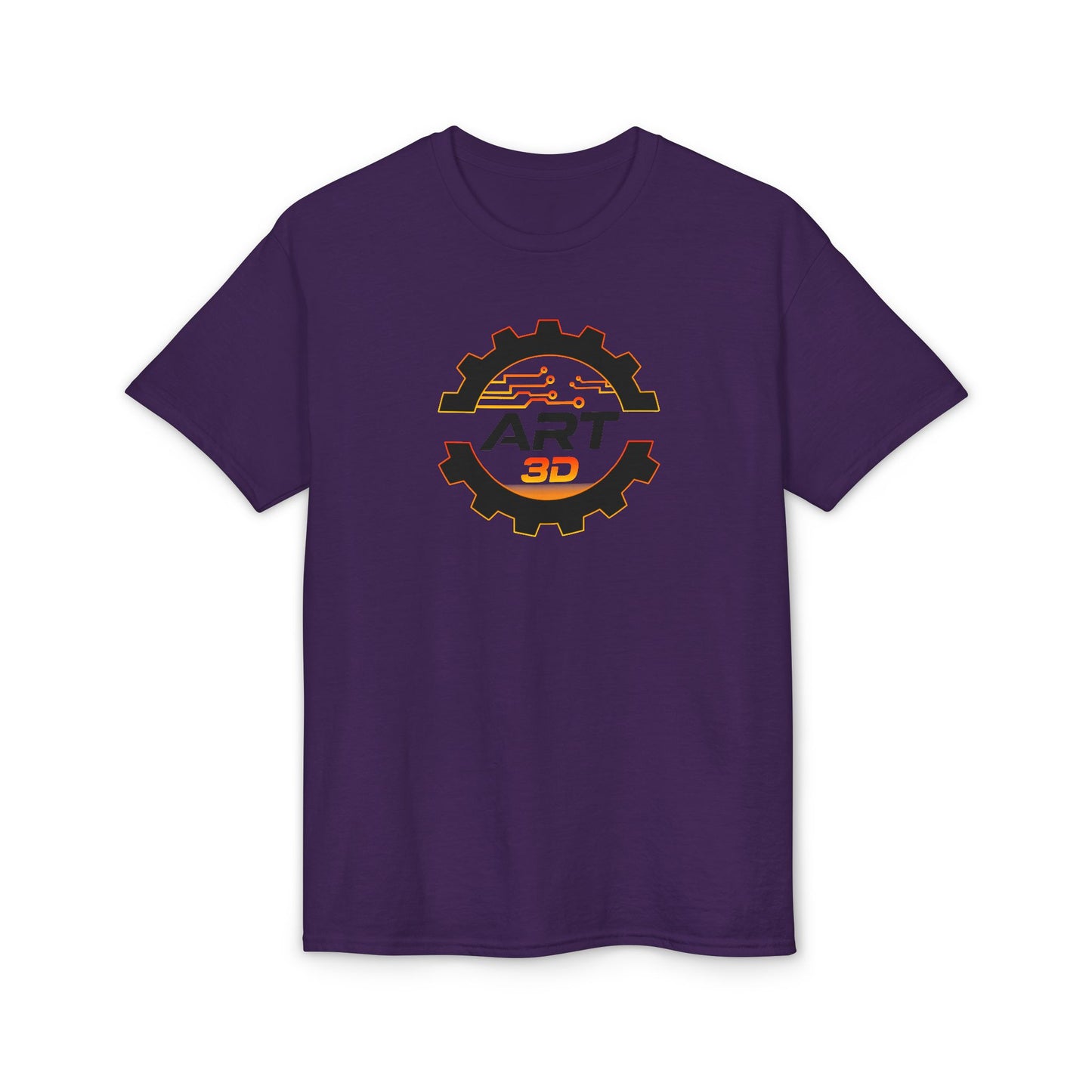 Black Gear Stacked - Tech T-Shirt