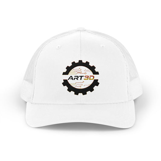 ART3D Black Gear Trucker Cap
