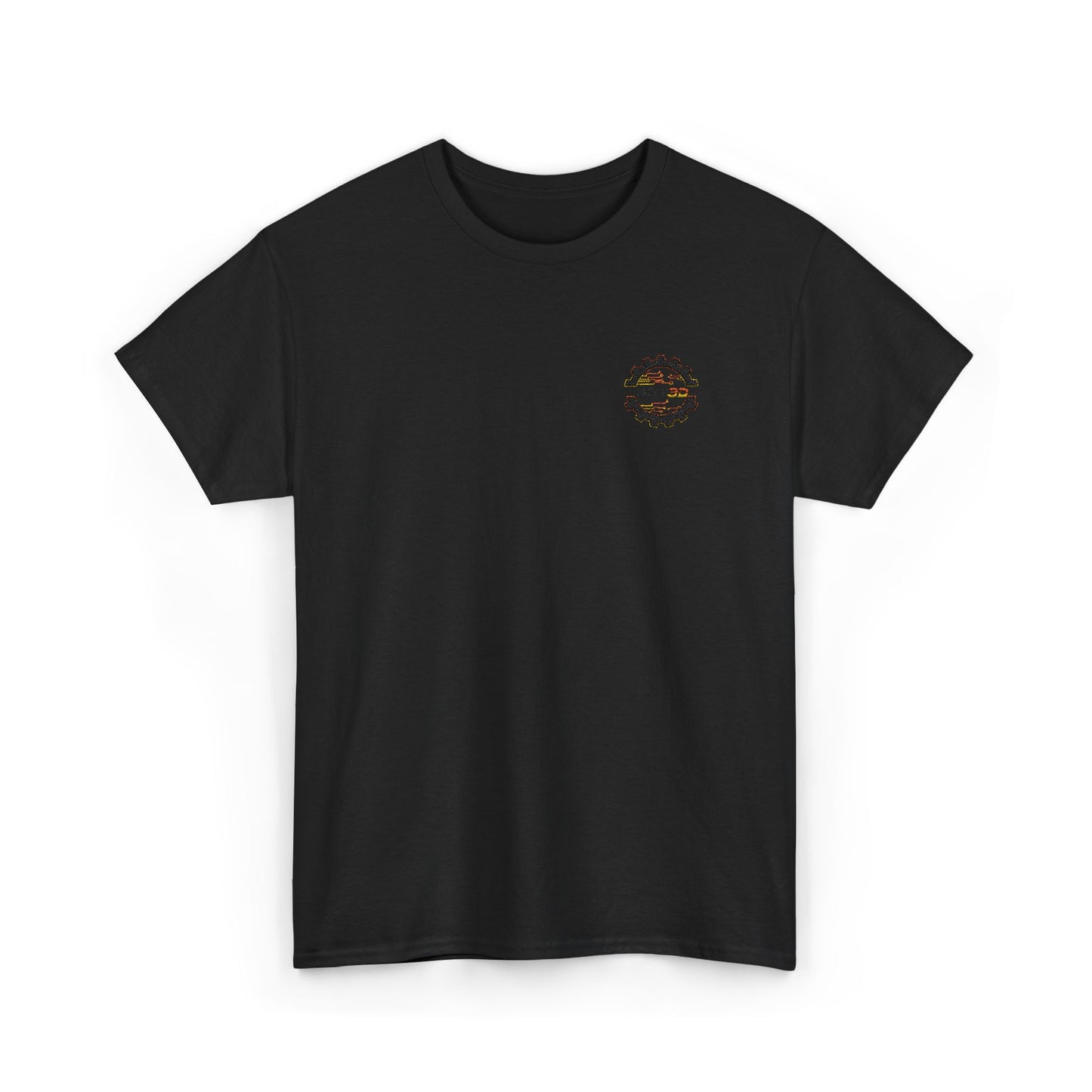 ART3D Black Gear Vintage Road Trip T‑Shirt
