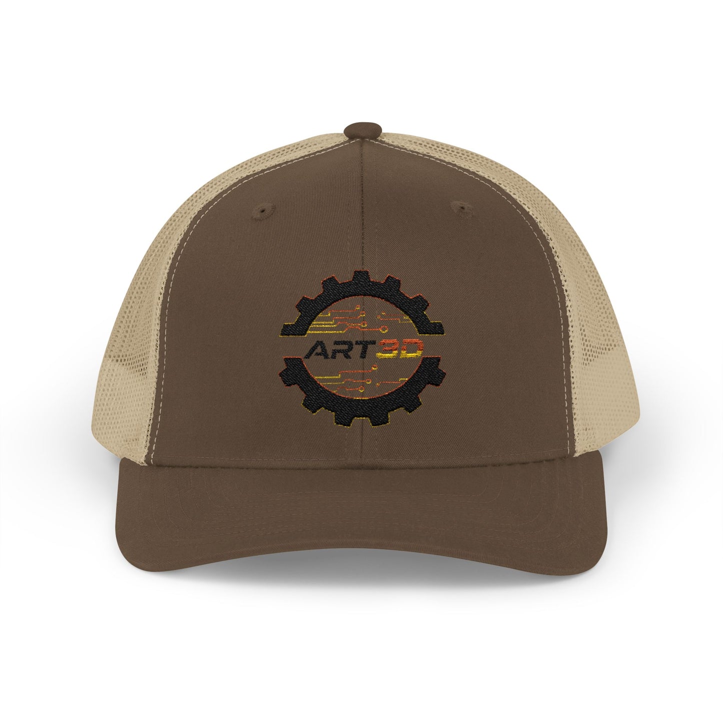 ART3D Black Gear Trucker Cap