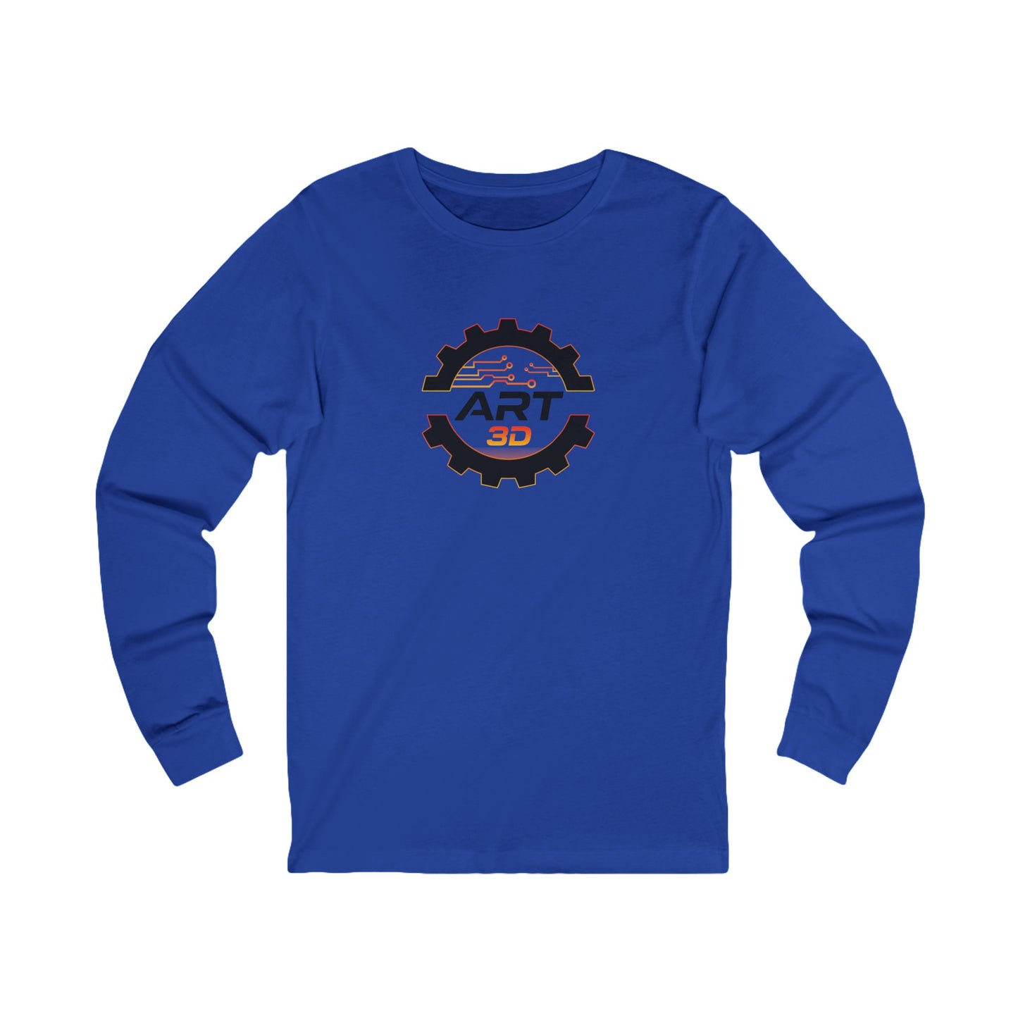 Black Gear Stacked - Long Sleeve Tee
