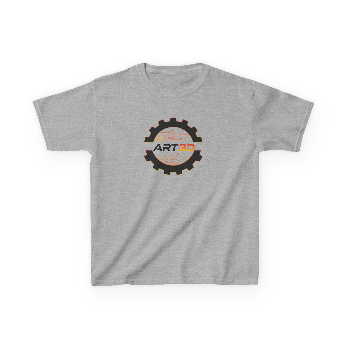 ART3D Black Gear Kids T-Shirt