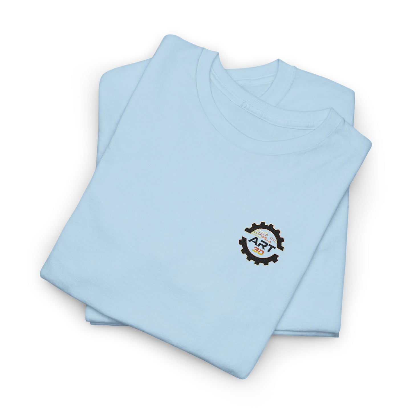 ART3D Black Gear Stacked Vintage Road Trip T‑Shirt