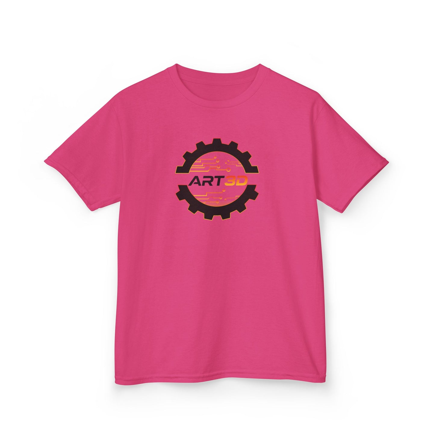 ART3D Black Gear Kids T-Shirt