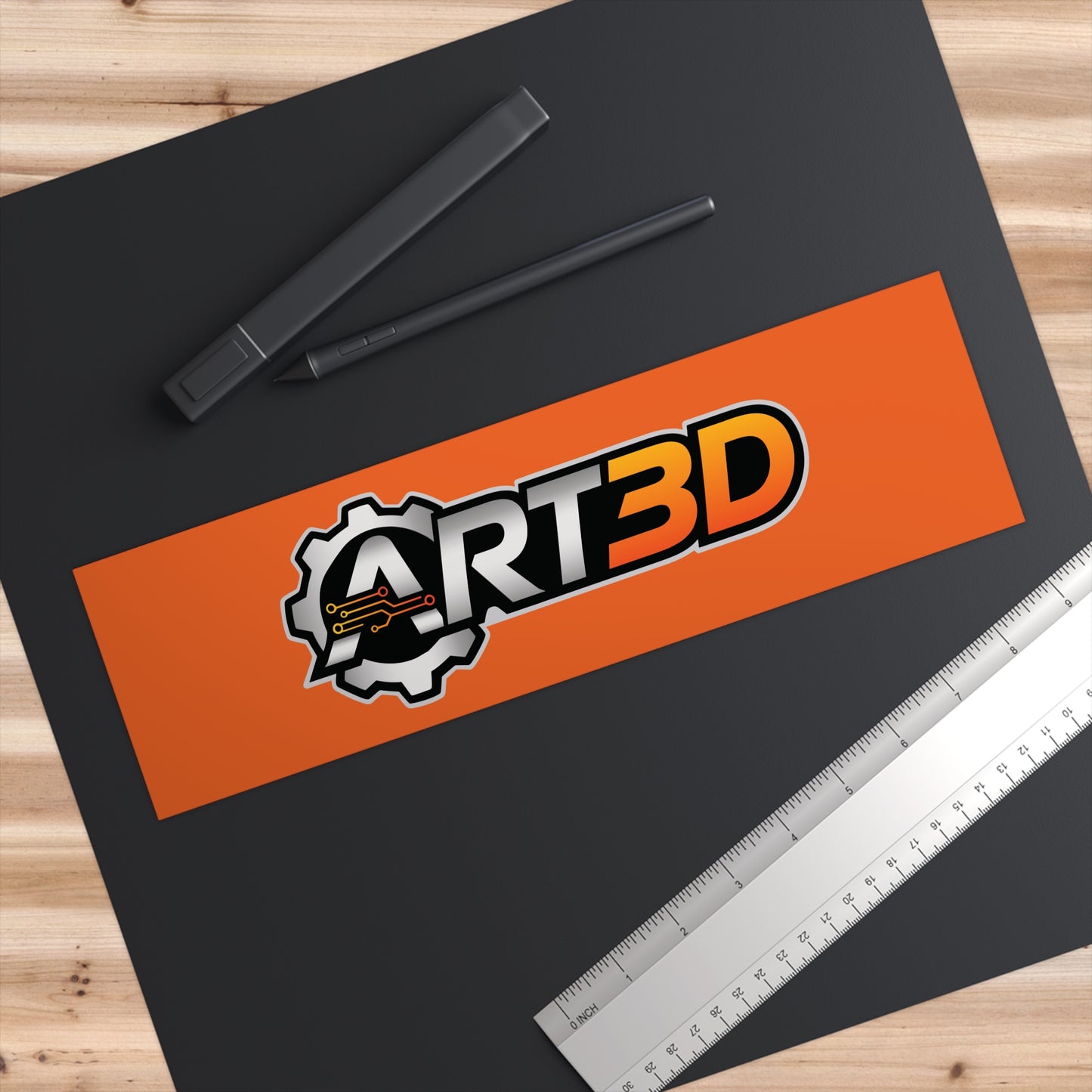 ART3D Smooth Bumper Sticker