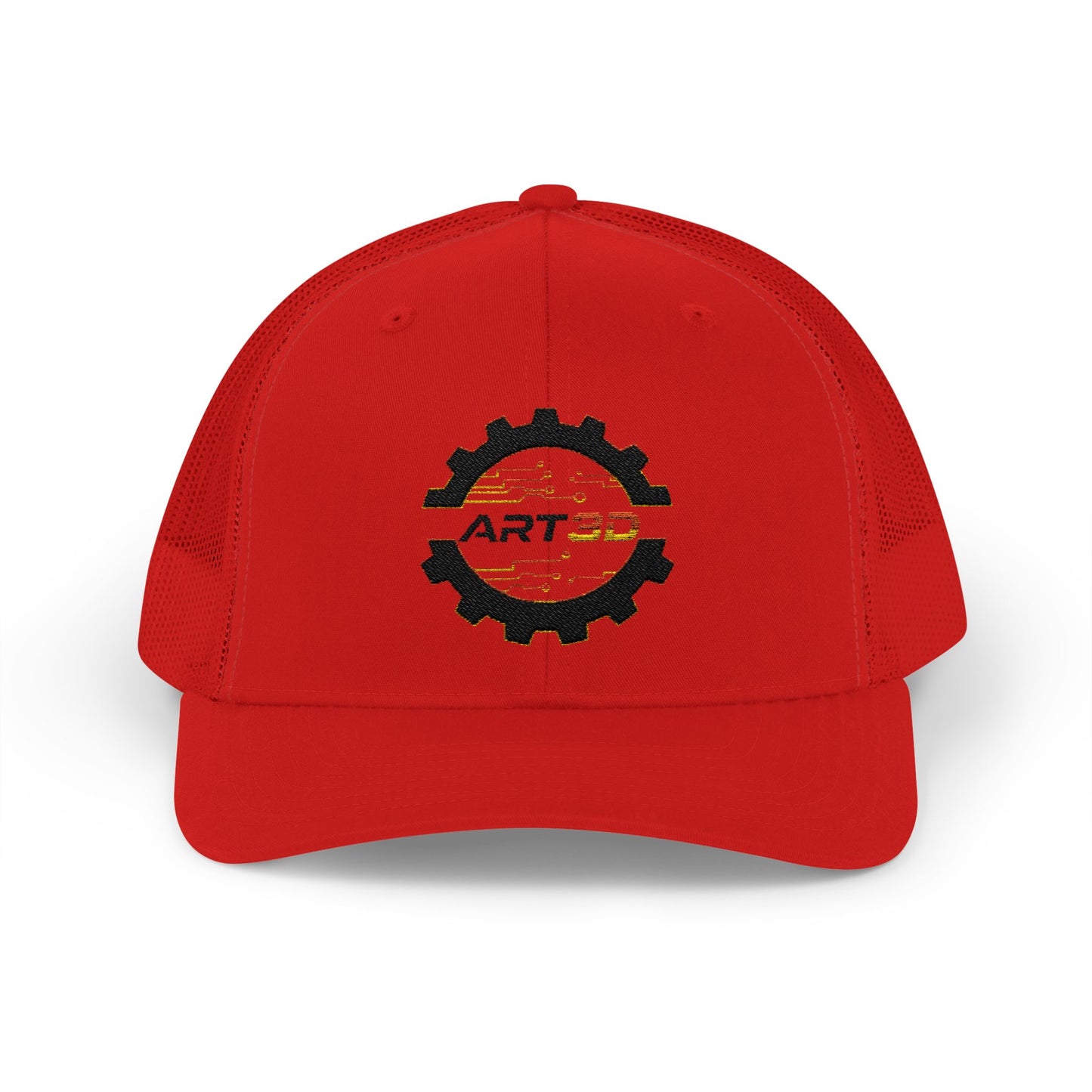 ART3D Black Gear Trucker Cap