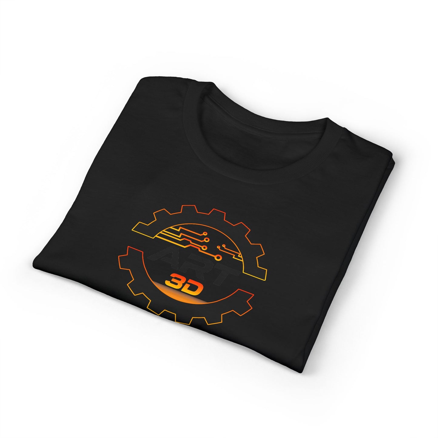 Black Gear Stacked - Tech T-Shirt