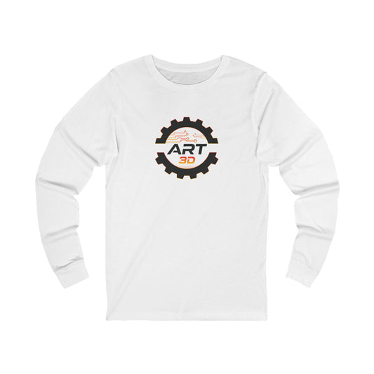 Black Gear Stacked - Long Sleeve Tee