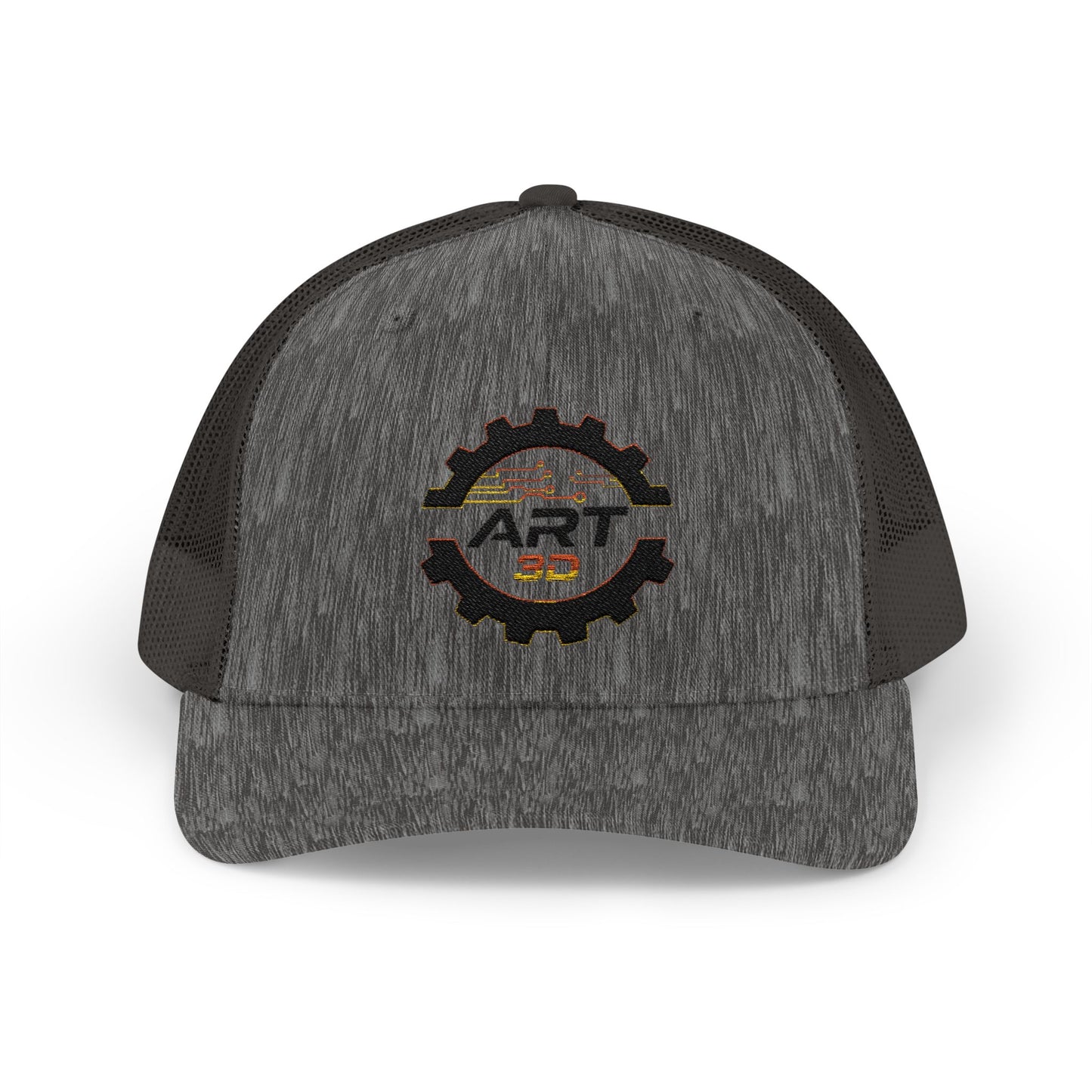 Black Gear Stacked - Trucker Cap